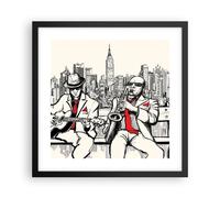Poster 40x40cm jazz musica musicista Stampe Immagini Quadri Moderni Murale