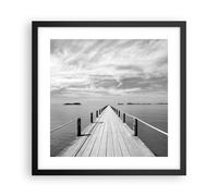 Poster 40x40cm Legno ponte mare Stampe Immagini Quadri Moderni Murale