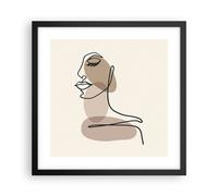 Poster 40x40cm Linea Arte Boho Stampe Immagini Quadri Moderni Murale