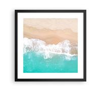 Poster 40x40cm mare onda sabbia Stampe Immagini Quadri Moderni Murale