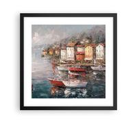 Poster 40x40cm Mare Porto Vele Stampe Immagini Quadri Moderni Murale
