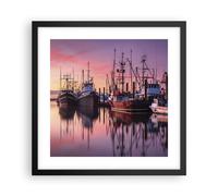 Poster 40x40cm Marina Ovest Il Sole Stampe Immagini Quadri Moderni Murale
