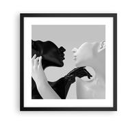Poster 40x40cm Nero bianco statua Stampe Immagini Quadri Moderni Murale