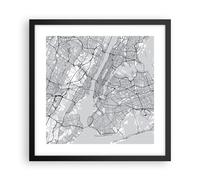 Poster 40x40cm New York mappa Stampe Immagini Quadri Moderni Murale