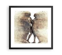 Poster 40x40cm polvere donna uomo amore Stampe Immagini Quadri Moderni Murale