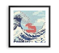 Poster 40x40cm Rosso moderno forse Stampe Immagini Quadri Moderni Murale