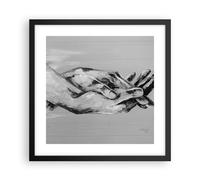 Poster 40x40cm Scritto a mano mani bianco e nero Stampe Immagini Quadri Moderni
