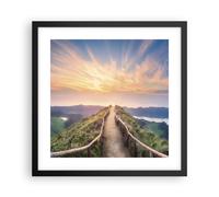 Poster 40x40cm Sentiero Montagna Azzorre Stampe Immagini Quadri Moderni Murale