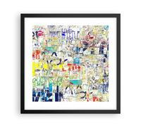 Poster 40x40cm Strada graffiti parete Stampe Immagini Quadri Moderni