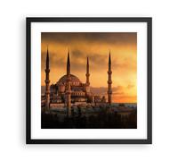 Poster 40x40cm Tramonto istanbul Turchia viaggiare Stampe Quadri Moderni