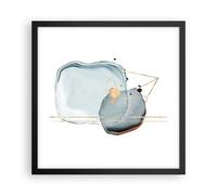 Poster 40x40cm Una Goccia D'Acqua Astrazione Minimalismo Stampe Quadri Moderni