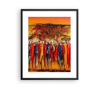 Poster 40x50cm Africa tribù Stampe Immagini Quadri Moderni Murale