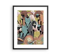 Poster 40x50cm Africano Grafica Donne Stampe Immagini Quadri Moderni Murale