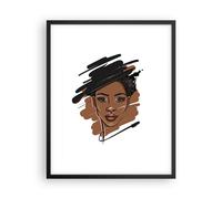 Poster 40x50cm Africano moderno ritratto Stampe Immagini Quadri Moderni Murale