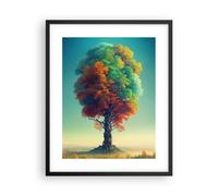 Poster 40x50cm Albero Autunno Natura Stampe Immagini Quadri Moderni Murale