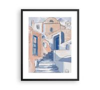 Poster 40x50cm Architettura Grecia Edifici Stampe Immagini Quadri Moderni Murale