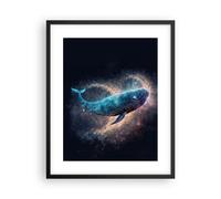 Poster 40x50cm Balena Magia Fantastico Stampe Immagini Quadri Moderni Murale