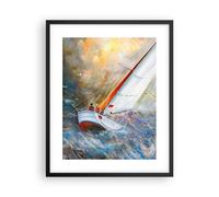 Poster 40x50cm Barca a vela immagine regata Stampe Immagini Quadri Murale