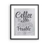 Poster 40x50cm Caffè Scrivere Minimalismo Stampe Immagini Quadri Moderni Murale