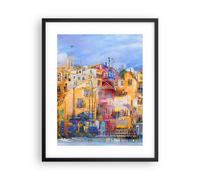 Poster 40x50cm città vecchia casa popolare Stampe Immagini Quadri Moderni Murale