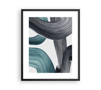 Poster 40x50cm Colore Spazzola Minimalismo Stampe Immagini Quadri Moderni Murale