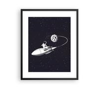 Poster 40x50cm Cosmo Un Razzo Spaziale Bambini Stampe Immagini Quadri Murale