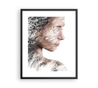 Poster 40x50cm Donna Doppio Esposizione Stampe Immagini Quadri Moderni Murale