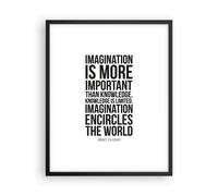 Poster 40x50cm Einstein Maxim Immaginazione Stampe Immagini Quadri Murale