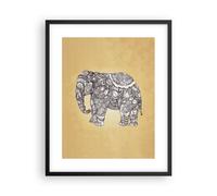 Poster 40x50cm Elefante Indiano Animale Stampe Immagini Quadri Moderni Murale