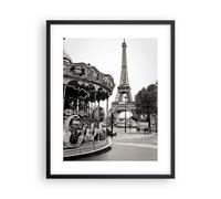 Poster 40x50cm Giostra Torre Eiffel Stampe Immagini Quadri Moderni Murale