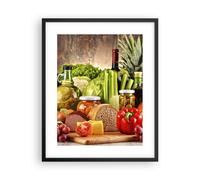 Poster 40x50cm Il cibo verdure broccoli carne Stampe Immagini Quadri Murale
