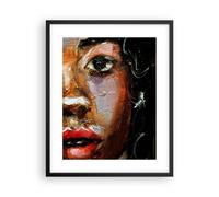 Poster 40x50cm Impasto Ritratto Africano Stampe Immagini Quadri Moderni Murale