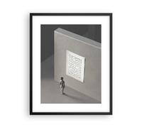 Poster 40x50cm Labirinto grigio perduto Stampe Immagini Quadri Moderni Murale