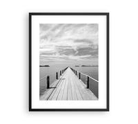 Poster 40x50cm Legno ponte mare Stampe Immagini Quadri Moderni Murale