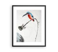 Poster 40x50cm Libellula uccello fiore Stampe Immagini Quadri Moderni Murale