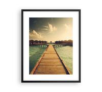Poster 40x50cm Maldive Cottage Acqua Stampe Immagini Quadri Moderni Murale