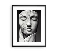 Poster 40x50cm Marmo Viso Scultura Stampe Immagini Quadri Moderni Murale