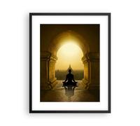 Poster 40x50cm Meditazione Tempio Ombra Stampe Immagini Quadri Moderni Murale