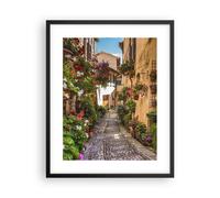 Poster 40x50cm Percorso fiori casa cortile Stampe Immagini Quadri Moderni Murale