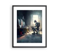 Poster 40x50cm Pezzo Pittura Robot Stampe Immagini Quadri Moderni Murale