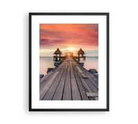 Poster 40x50cm Ponte legno passeggiata Stampe Immagini Quadri Moderni Murale
