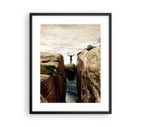 Poster 40x50cm Rocce Picco Nubi Stampe Immagini Quadri Moderni Murale