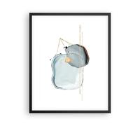 Poster 40x50cm Una Goccia D'Acqua Astrazione Minimalismo Stampe Quadri Murale