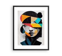 Poster 40x50cm Viso Mente Astrazione Stampe Immagini Quadri Moderni Murale