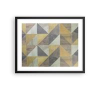 Poster 50x40cm Astrazione Geometrica Triangoli Stampe Immagini Quadri Moderni