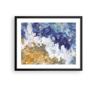 Poster 50x40cm Astrazione Pittura Onde Stampe Immagini Quadri Moderni Murale