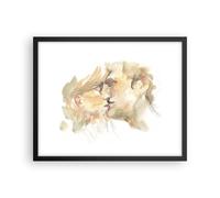 Poster 50x40cm Bacio coppia amore Stampe Immagini Quadri Moderni Murale