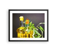 Poster 50x40cm Bottiglia vaso oliva olio Stampe Immagini Quadri Moderni Murale