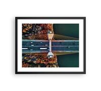Poster 50x40cm Bridge Siekierkowski Varsavia Stampe Immagini Quadri Moderni