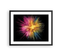 Poster 50x40cm Colorato Polvere Esplosione Stampe Immagini Quadri Moderni Murale